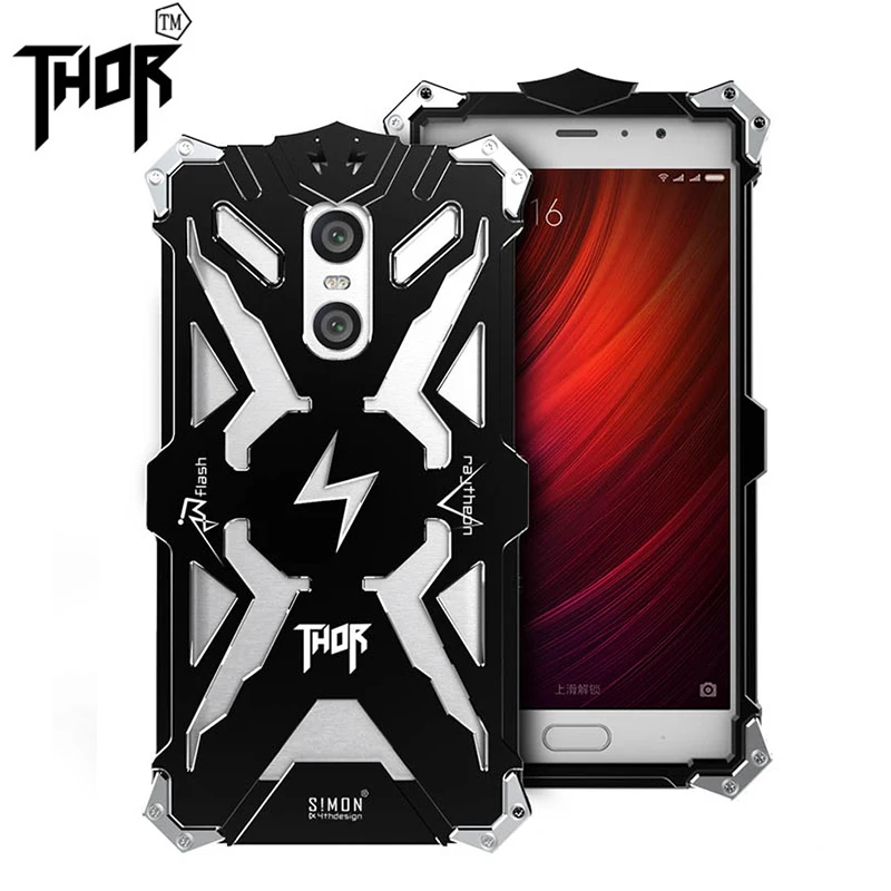 Fashion Simon for xiaomi redmi pro Shockproof Metal Thor Ironman Protect Cases for redmi pro Phone