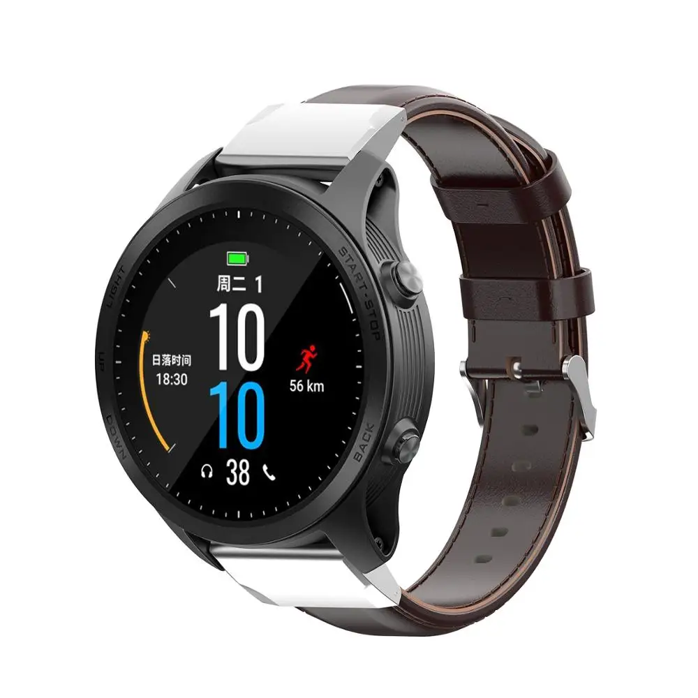 22 мм ремешок для Garmin Fenix 5 Ремешки наручных часов кожаный 6 Band Quick Fit Forerunner