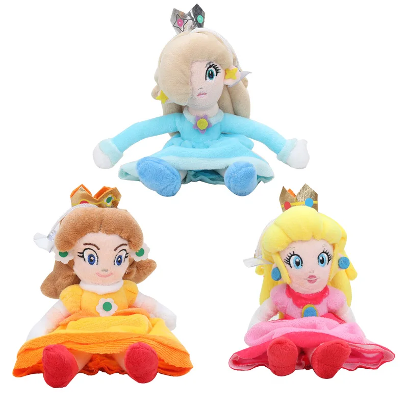 

20cm Anime Cartoon Super Mario Bros Princess Peach Daisy Rosalina Soft Plush Toy Cute Stuffed Animal Doll Toy Gifts