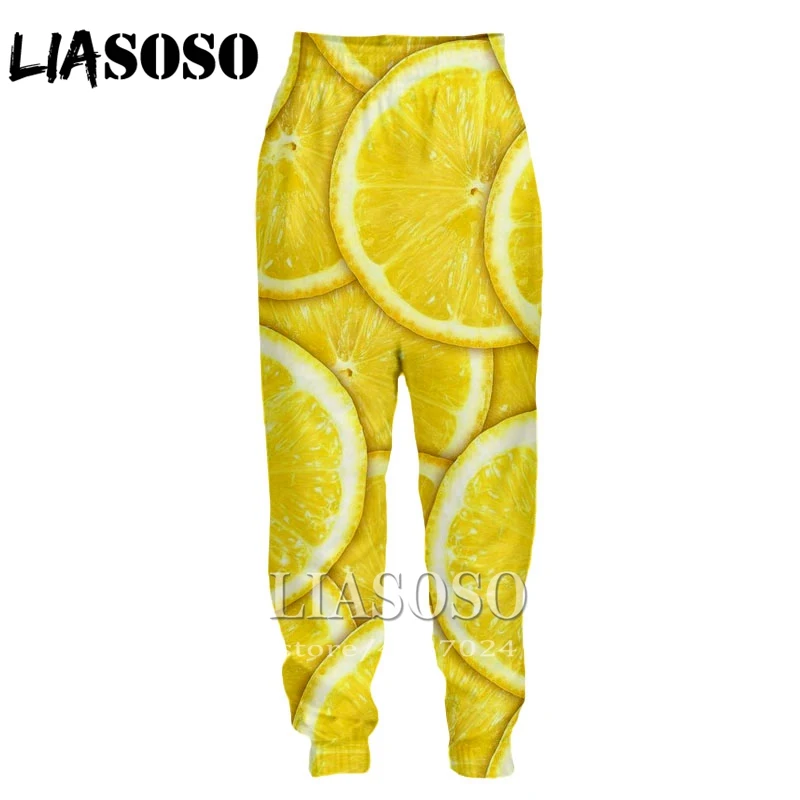 LIASOSO 3d принт для мужчин и женщин пицца полная длина печенье спортивные штаны