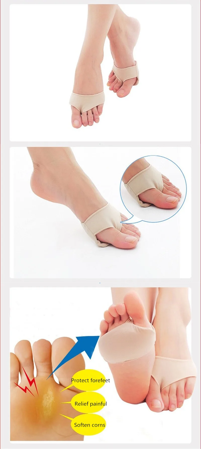 Силиконовый носок стопы из лайкры стельки облегчающие для ног боли Арка Поддержка предотвратить ноги кокон демпфирующий массаж для женщин высокая обувь