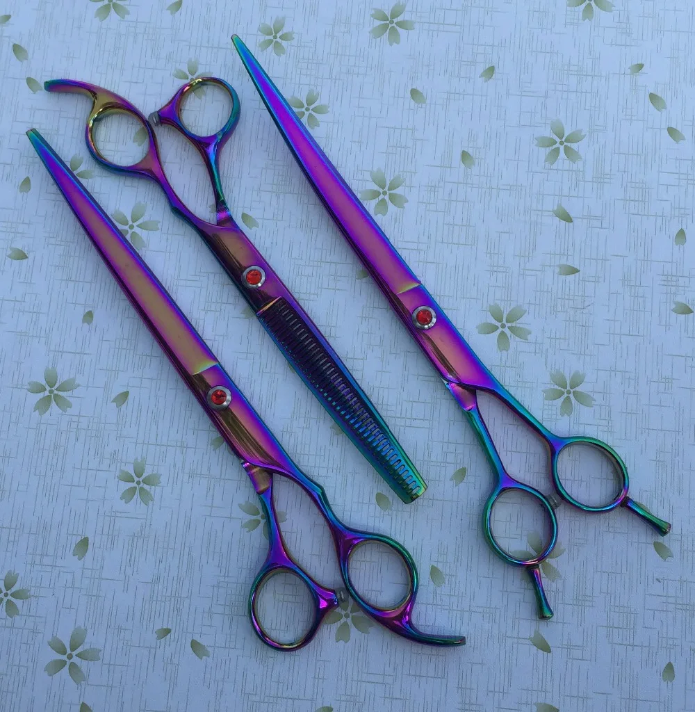 

SR-pet-012 Premium Sharp Edge Pet Dog Grooming color Scissors Shears kit