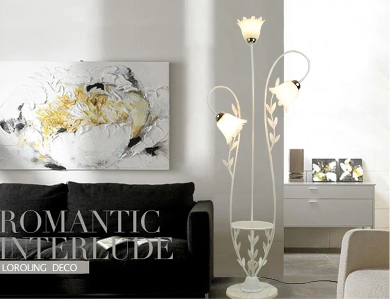 flower vase floor lamp