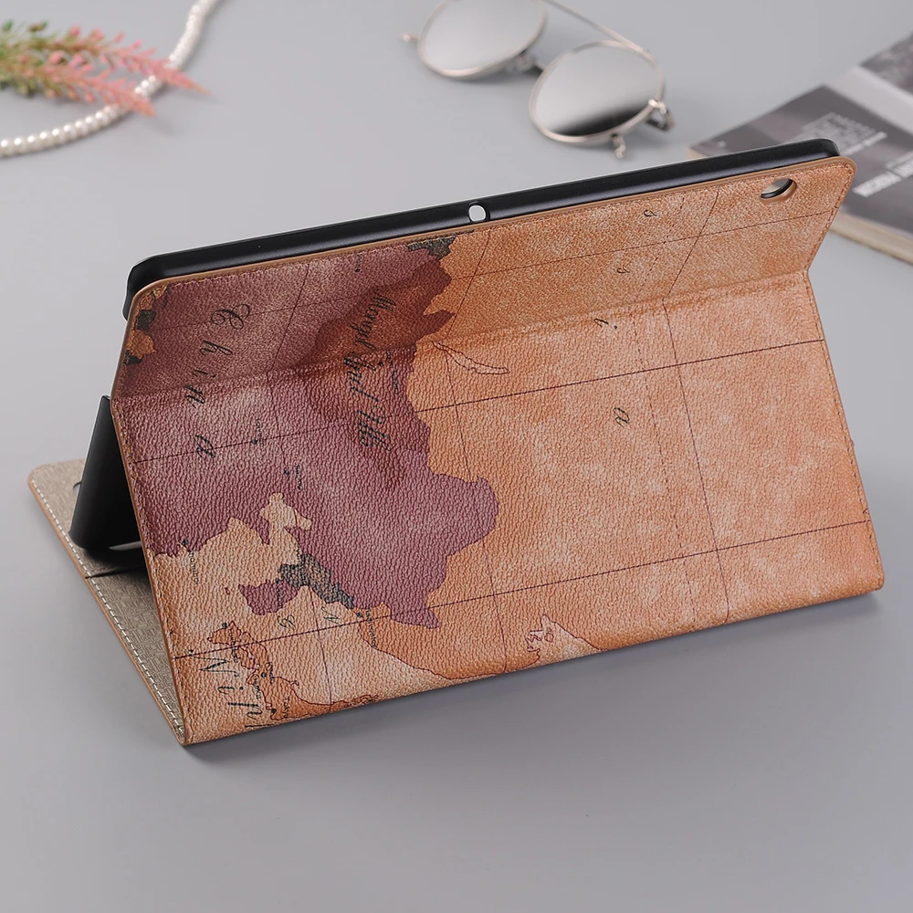 20 шт./лот Map колода карт + рамка для фото кожаный чехол-книжка чехол для huawei Mediapad T3 9,6 бумажник крышки чехла