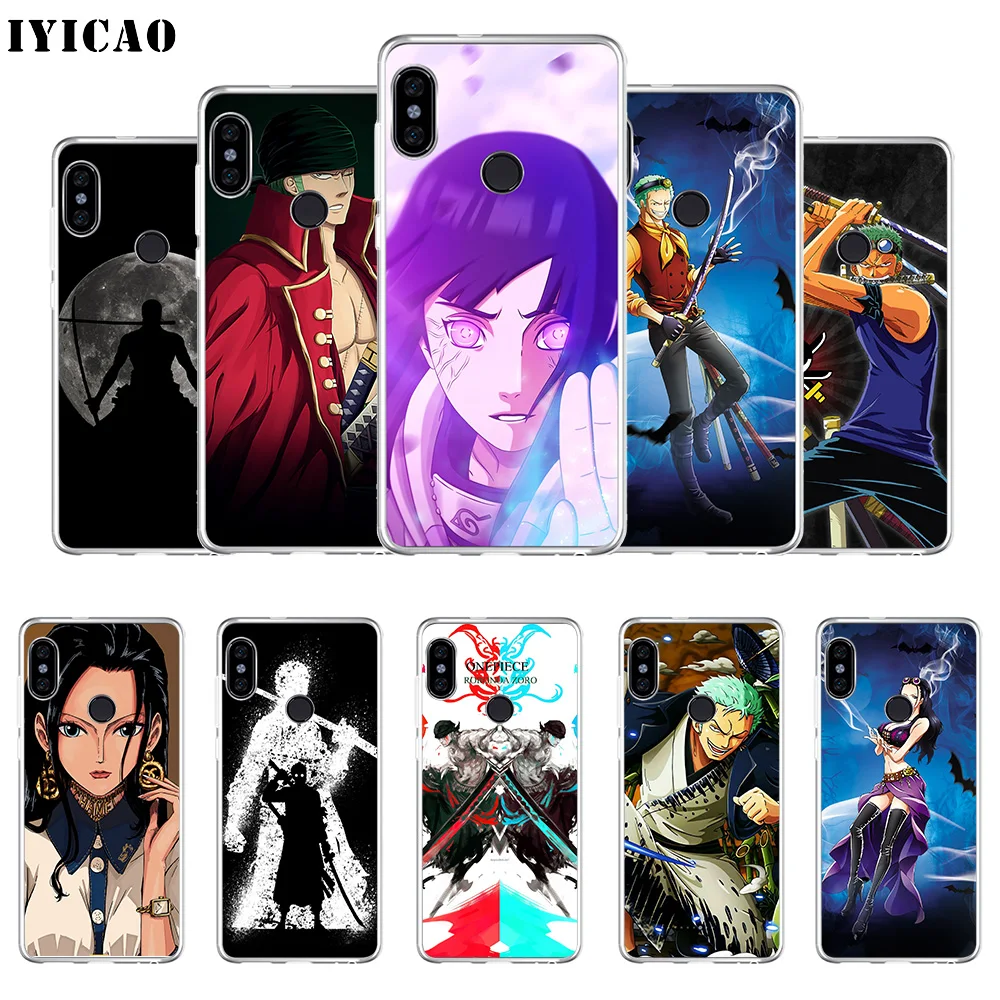 

IYICAO Roronoa Zoro one piece Soft Silicone Phone Case for Xiaomi Redmi 4A 5A 6A Note 7 6 5 Pro Plus Redmi 4X 5A Prime Cover