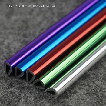 

Car Air Outlet Decoration Strip Electroplate Car Decoration Strip Car Styling For Porsche cayenne macan 911 panamera 997 996 918