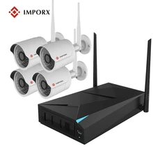 4-КАНАЛЬНЫЙ Беспроводный NVR Системы ВИДЕОНАБЛЮДЕНИЯ 720 P Ip-камеры WIFI Водонепроницаемый ИК Ночного Vison Безопасности Дома Камеры Видеонаблюдения Комплект 2 ТБ HDD