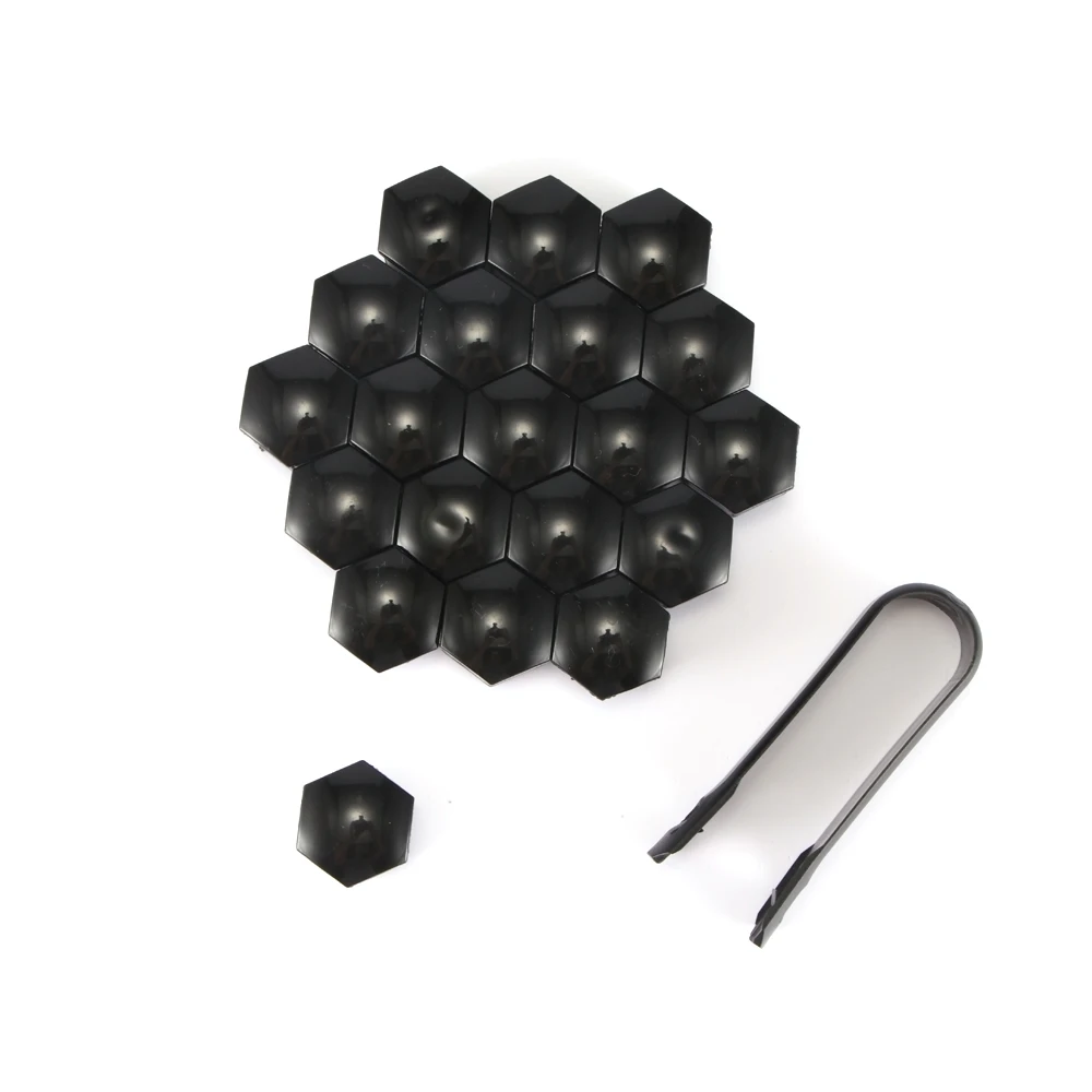 

20pcs 17mm Car Wheel Lug Nut Bolt Cover Protective Tyre Valve Screw Cap for Audi Skoda Golf Passat
