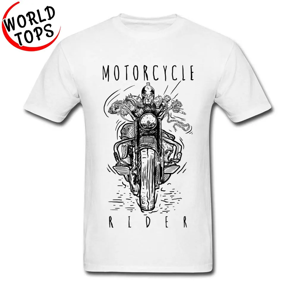 

Vintage Father's Tee Shirt Motorcycle Rider Transfers T Shirt Heavy Metal Style Custom Tshirt Printing Crew Neck Peru Tops Tees