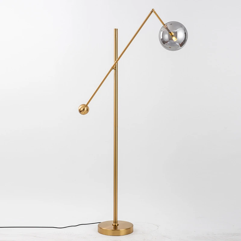  Post Modern Glass Ball Floor Lamp Nordic Designer for Living Room Bedside Bedroom LED Floor Lamps D - 33043270669