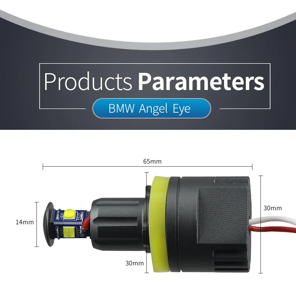 1 пара H8 120 W 12 W светодиодные лампы светодиодный Ангел глаз декоративная лампа для BMW E82/E87 E91 E92 купе E93 E60 E61 E63/E64 E71-X6 E89-Z4