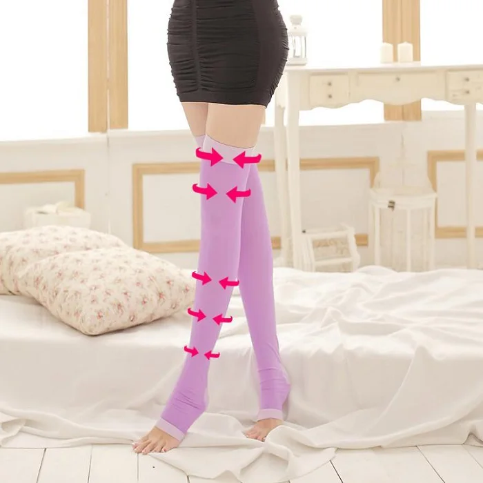 High Elasticity Fat Burning Thigh Slimming Pressure Stockings Shapewear
