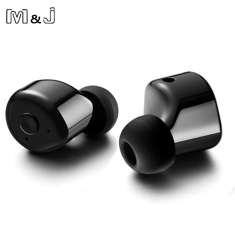 Koop M amp; J T1 2 Stks Twins True Draadloze Bluetooth Oortelefoon Mini Onzichtbare Cordless Bluetooth CSR 4.2 Oordopjes Anti fall Headset met Microfoon