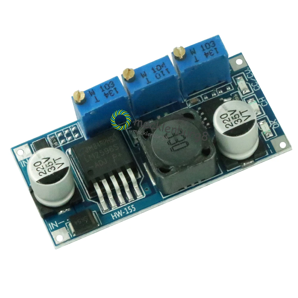 

LM2596 LED driver DC-DC 7 V-35 V to 1.25 V-30 V 3A Adjustable Voltage down-regulator Regulator Adjustable Power Supply Module