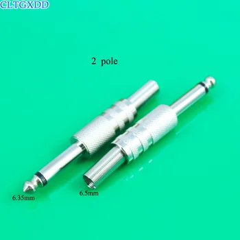 

cltgxdd Thicken 6.35mm 1/4" Male Mono Plug 6.35mm 6.5mm connector mono audio plug jack 6.5mm amplifier microphone plug