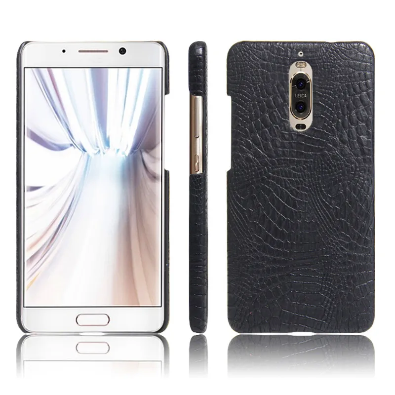 

Huawei Mate 9 Pro 5.5" Case Crocodile Pattern Hard PC+PU Leather Back Cover Hard Phone Case for Huawei Mate 9 Pro Shell Cover