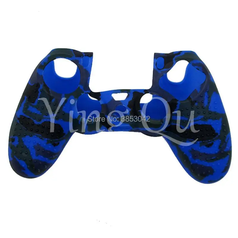 Soft Silicone Studded Rubber Case Cover For Play Station Dualshock 4 PS4 DS4 Pro Slim Controller Camouflage Skin (7)