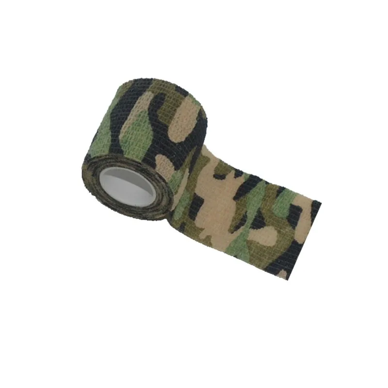 New Camo Camouflage Elastic Tape Durable Disposable Waterproof Nonwoven Wrist Wound Bandage Sports Support Tatoo Grip Wrap