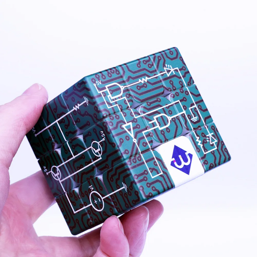 

Electric Circuits 3x3x3 Relief Effect Magic Cube IQ Puzzle Cube Game