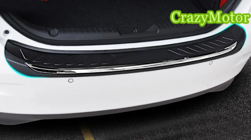 

For Mazda 3 Sedan AXELA M3 2014 2015 2016 1pcs ABS Plastic Outer rear bumper foot plate cover trim accessories car styling