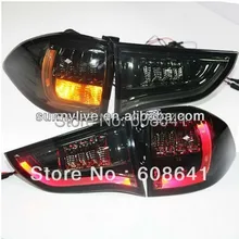 Для Mitsubishi Pajero Montero Sport светодиодный задний фонарь BMW Тип черного Дымчатого цвета 2009-2013 год YZV2