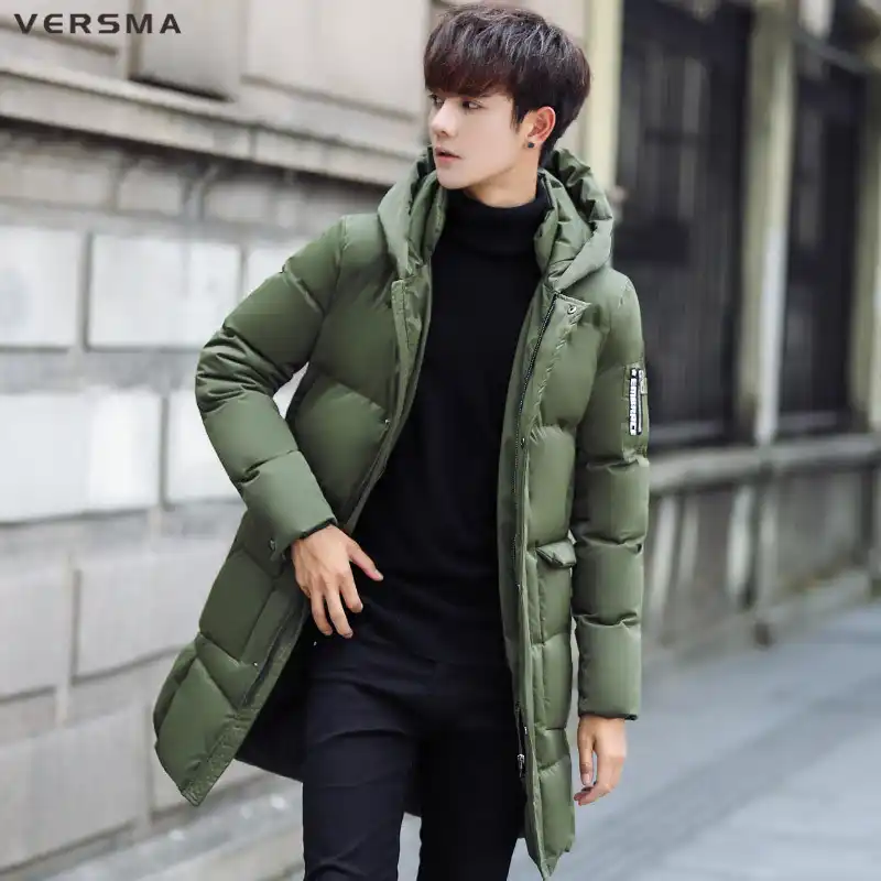 abrigo verde hombre