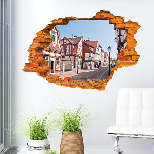 european construction 3d wall sticker mediterranean sea mural for kids room quarto wall decals decoration home