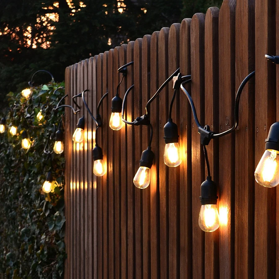 BEIAIDI 10M 10 LED Outdoor Commercial Grade S14 LED String Light With 11W Retro Edison Filament Bulb Street Patio Holiday Light BEIAIDI 10M 10 LED Outdoor Commercial Grade S14 LED String Light With 11W Retro Edison Filament Bulb Street Patio Holiday Light