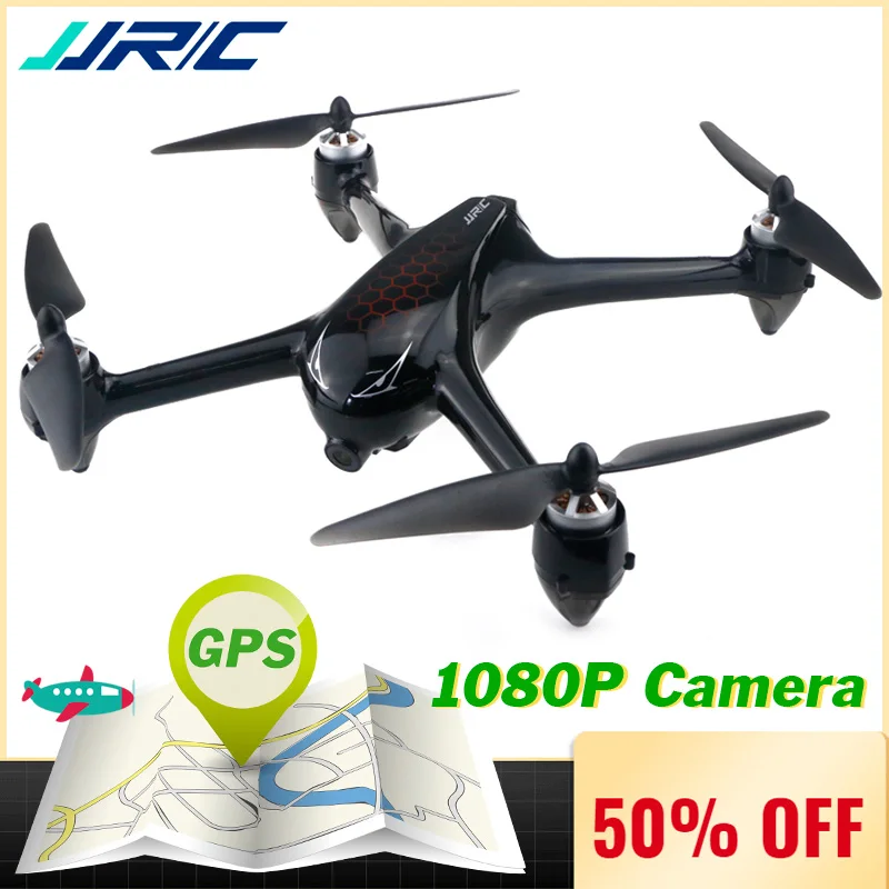 

JJRC X8 RC Drone with Camera 1080P 5G Wifi FPV Professional Drone GPS Positioning Quadcopter Brushless Motor 18 mins Flight Time