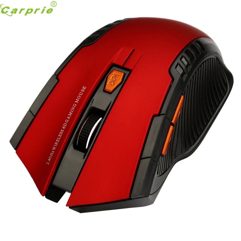 

CARPRIE 6 keys 1200 dpi 2.4Ghz Mini Wireless Optical Gaming Mouse Mice&USB Receiver For PC Laptop for LOL DOTA Plug and play