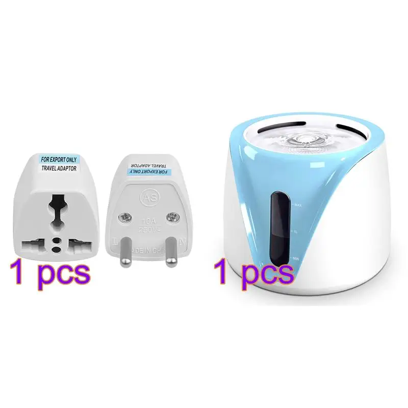

2L Automatic Cat Drinking Fountain Auto Cycle With Filter Electric Water Bowl for Cats Dogs Safety Pet Supplies+EU adapter plug