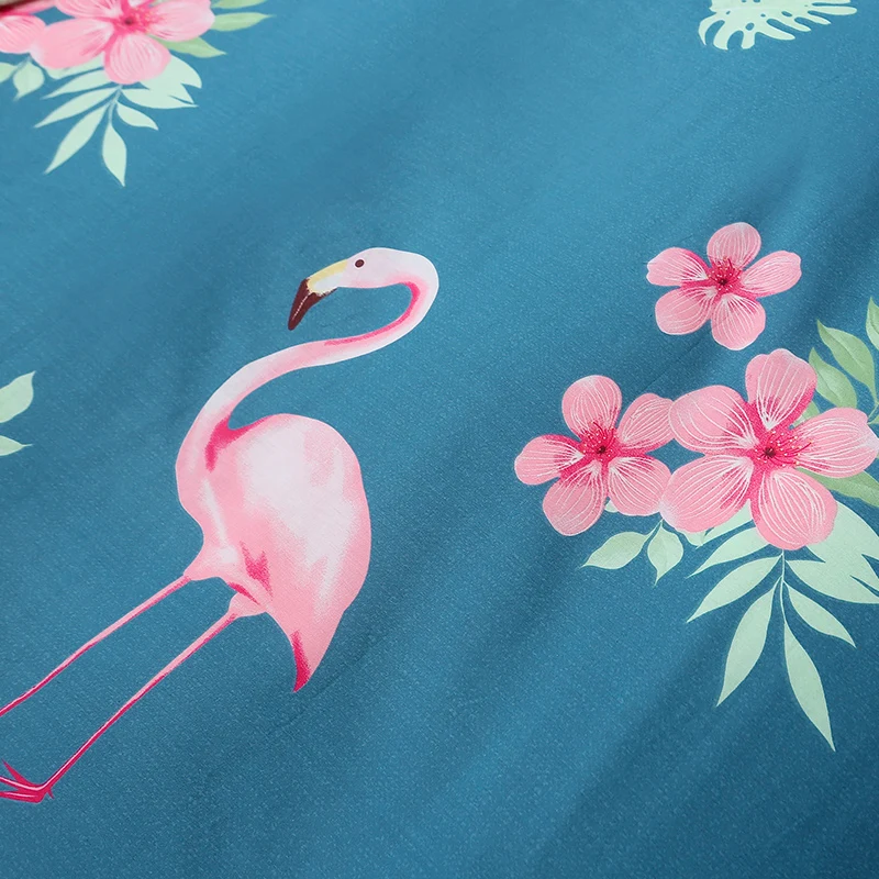 1-Piece-100%-Cotton-Bed-Sheets-Cartoon-Pink-Flamingo-Printing-Flat-Sheet-Twin-Full-Queen-King-Size-Bedsheet-Single-Double-Bed-Linen-2