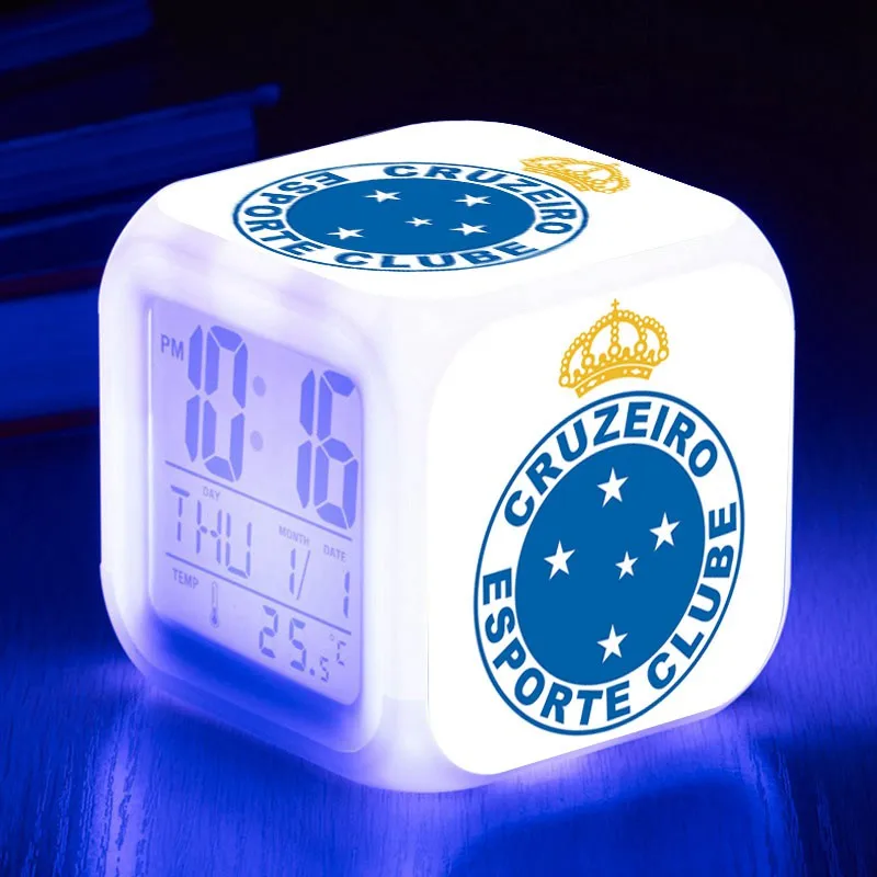 LCM05 Touch Light Up будильники Сан-Паулу Futebol Clube светодиодный цифровой часы reloj despertador reveil enfant часы с подсветкой - Цвет: LCM05