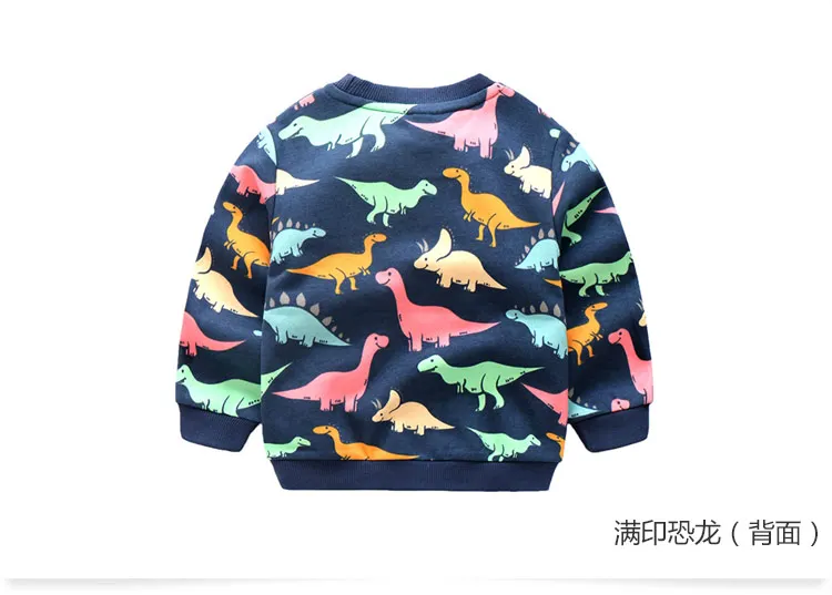 2018 Autumn Winter Warm 2-10 Years Old Children Long Sleeve Cartoon Animal Print School Baby Fleece Handsome Kids Boy Sweatshirt (10)