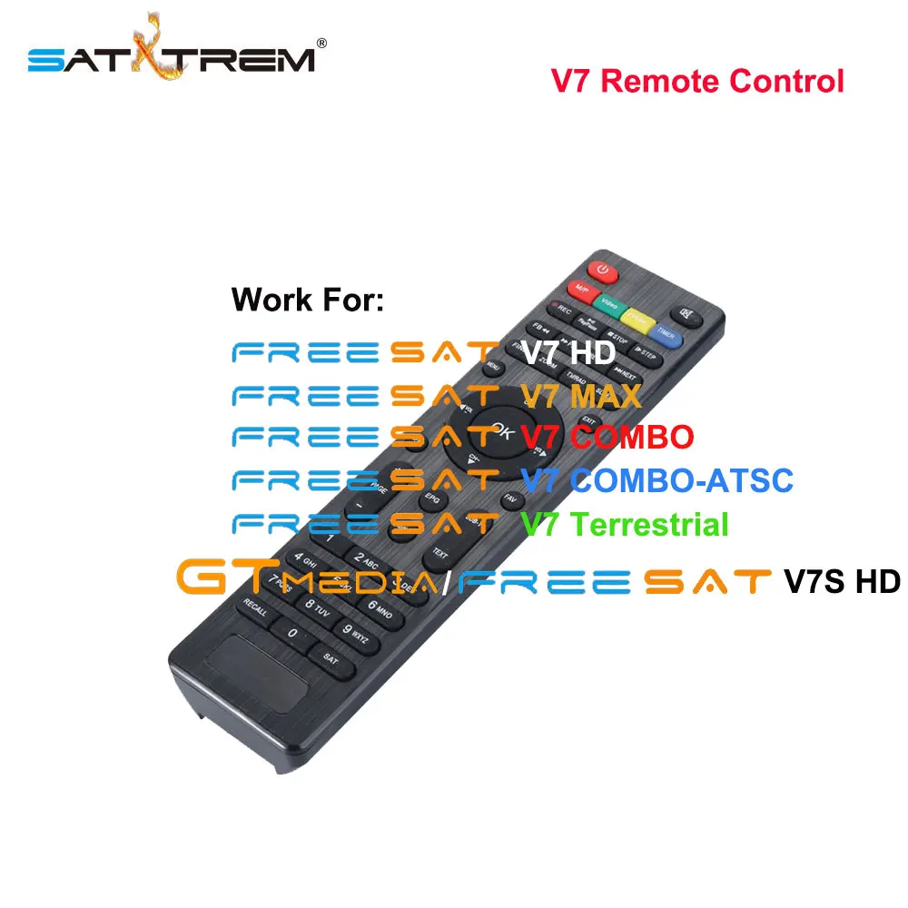 

Satxtrem V7 Remote Control Receptor Cinebox Fantasia For Freesat V7 HD/V7 MAX/V7 Combo TV Box Set Top Box Satellite Receiver