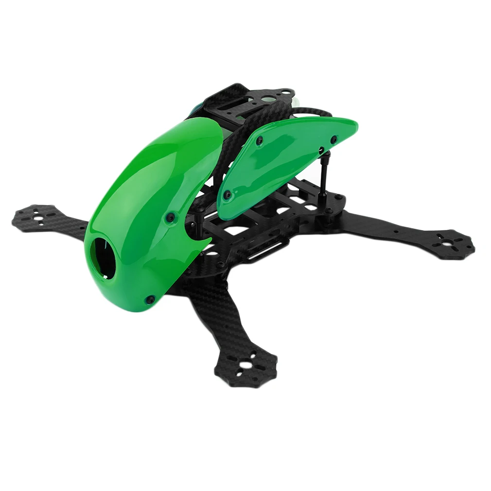 Green Защитной крышкой Robocat 270 270 мм 4-осевая машина полностью из углеродного волокна, гоночный мини-Квадрокоптер с защитной крышкой для FPV qav250 - Color: Green