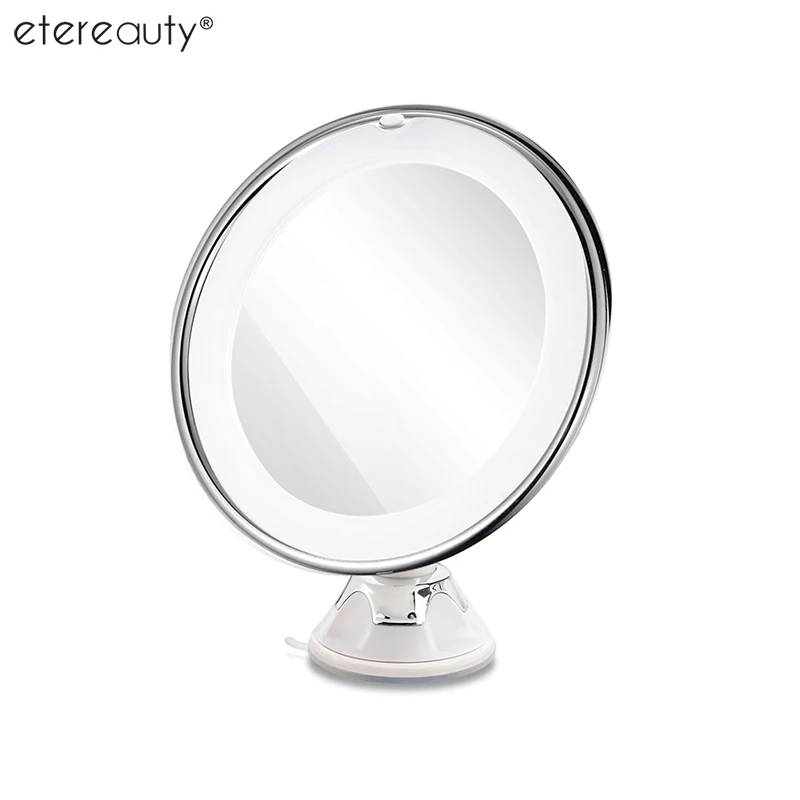 

3x 10x Magnifying Round Mirror Free Standing Table-Top Wall Makeup Mirror For Shaving Bathroom Detailed Cosmetic Mirrors