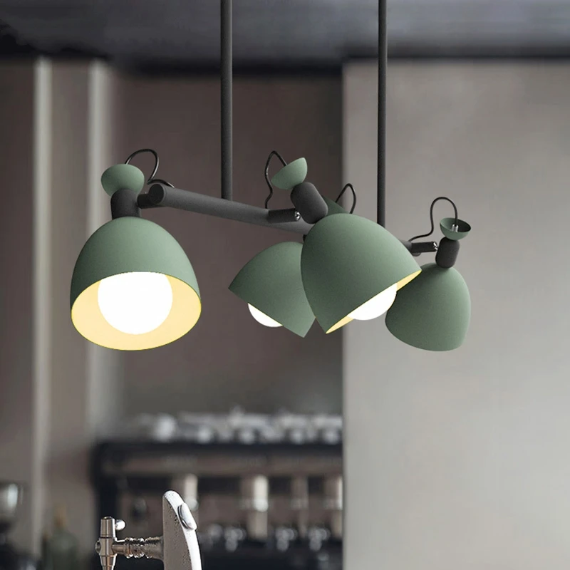

Nordic Simplicity 4 heads pendant lamp lights chandelier lighting led hanglamp loft decor lamps light fixtures Living room