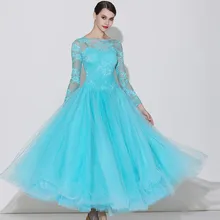 Стандартное бальное платье, женские платья для конкурса бальных танцев, вальс, платье для танцев, костюм для танцев, Женская Одежда для танцев, кружево