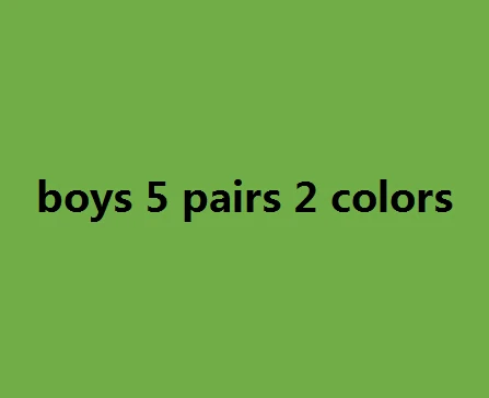 10 шт. = 5 пар носков для детей от 1 года до 12 лет Коллекция года, весенне-осенние радужные хлопковые детские носки для девочек, носки для малышей - Цвет: 5 pairs boys