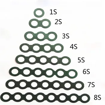 

10000pcs/lot 1S 2S 3S 4S 5S 6S 7S 8S 18650 battery positive joint hollow insulation self adhesive high temperature gasket pad