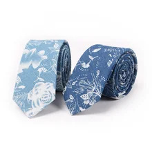 Модные Галстуки Стиль 6.5 см Узкие Галстуки Цветочные Хлопок Шеи Галстук Свадьба Костюмы Галстуки для Мужчин Отдыха Gravatas Corbatas галстуки для мужчин