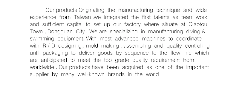 China snorkel dry Suppliers
