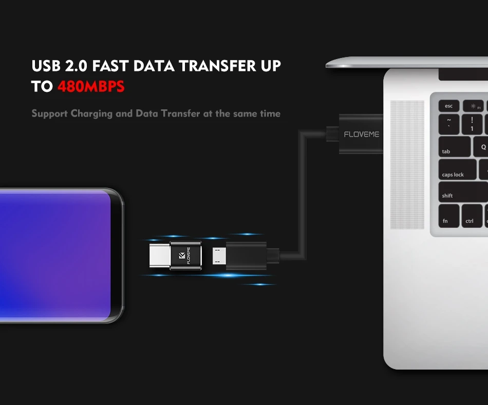 FLOVEME OTG Тип C адаптер для samsung Galaxy S9 S8 Plus Note 8 чехол для Oneplus 3T Micro USB 2,0 Мужской адаптер конвертер Зарядное устройство Кабо