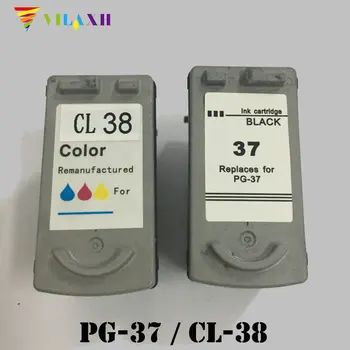 

Vilaxh PG-37 CL-38 ink cartridge for Canon PG37 CL38 Pixma MP140 MP190 MP210 MP220 MP470 MX300 MX310 iP1800 iP1900 iP2500 iP2600