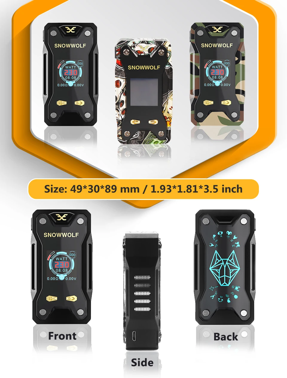 Sigelei Snowwolf Xfeng Electronic Cigarette Box Mod 1