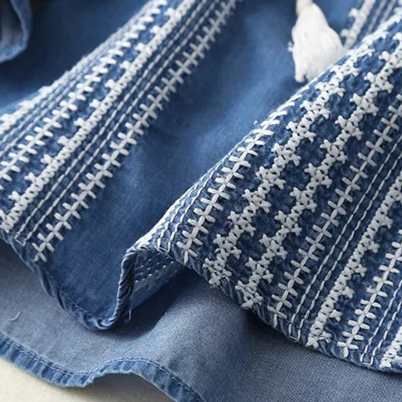 Blusas femininas/женские джинсовые рубашки на осень лето 2018 Повседневная Блузка с