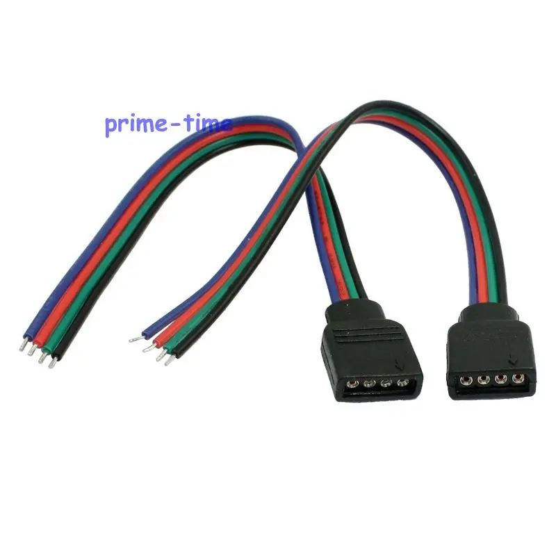 Fabbrica 4 Pin LED RGB Connettore Maschio Femmina Presa Connettore Con 15cm Cavo - Foto 8