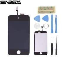 Лучшие Sinbeda Замена для Ipod Touch 4 4 г ЖК-дисплей и сенсорным экраном дигитайзер сборки Бесплатная Открытие Tools + клей ЖК-дисплей Экран