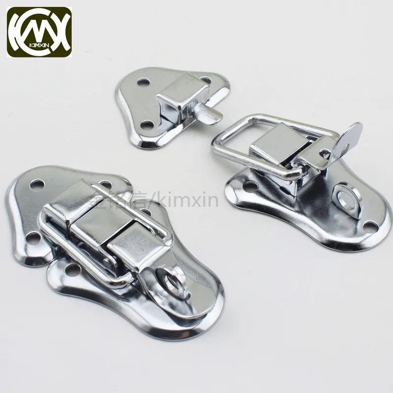 5pc 49*93mm Iron Silver Luggage Guitar Musical Trolley Flight Case Button Knot Drawbolt Closure Latch For Gift Boxes KMX W-159N